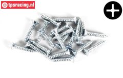 FG6710/25 Parker-Kruiskop verzonken Ø2,9-L25 mm, 20 St.