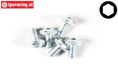 FG6717/06 Inbus bolkop flens M3-L6 mm, 5 St.