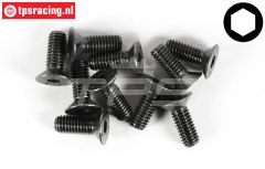 FG6723/16 Inbus verzonken kop M6-L16 mm, 10 St.