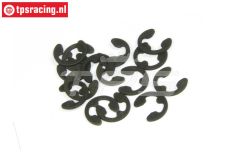 TPS6732/03 E-Clips zwart Ø3 mm, 15 St.