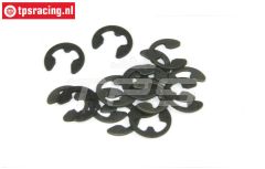 TPS6732/04 E-Clips zwart Ø4 mm, 15 St.