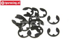 TPS6732/07 E-Clips zwart Ø7 mm, 15 St.