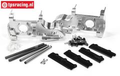FG68410/05 Aluminium voor as behuizing, 1/5 4WD, Set