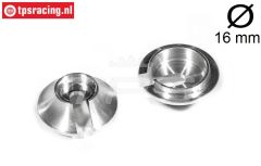 FG7205/07 Alu-Schokdemper veerschotel Ø16 mm, 2 St.