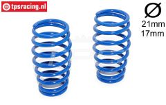 FG7285 Schokdemper veer blauw Ø2,6-L57, 2 st.