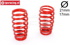 FG7286 Schokdemper veer rood Ø2,7-L57, 2 st.