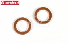FG8600/09 Koperen sluitring Ø8-Ø12-H1 mm, 2 St.