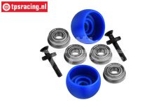 MX040-B PROMOTO Zij steun rollen Blauw, Set