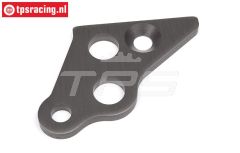 HPI102163 Motor steun plaat links Gun-Metal, 1 st.