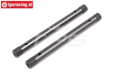 HPI102214 Spoiler houder pen Gun-Metal, 2 st.