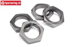 HPI102216 Wielmoer Gun-Metal Ø24 mm, 4 st.