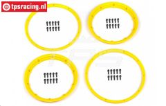 HPI3277 HD Beadlock Geel Ø120 mm, 4 st.