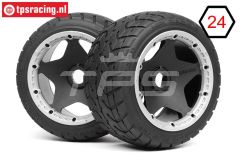 HPI4743 HPI Tarmac Buster M op velg Ø170-B80 mm, 2 st.