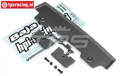 HPI85296 5T-1 Achterspoiler Gun-Metal, Set