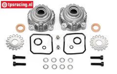 HPI85427 Aluminium Differentieel huis, Set