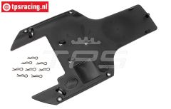HPI85443 Chassis bescherming achter onder, 1 st.