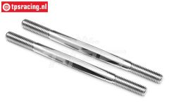 TPS86401 Stuurstangen HPI-Rovan Baja Ø6-L92 mm, 2 st.