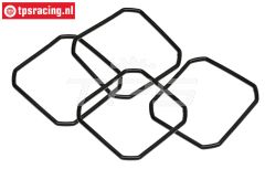 TPS86478 Differentieel pakking rubber HPI-ROVAN, 4 st.