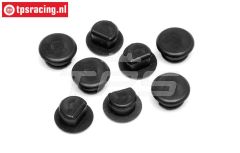 HPI86664 Rubber afdicht dop Ø6-H5 mm, 8 st.