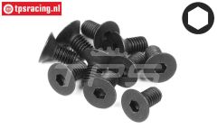 HPIZ082 Inbus verzonken kop M3-L8 mm, 10 st.