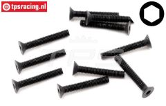 HPIZ087 Inbus verzonken kop M3-L20 mm, 10 St.