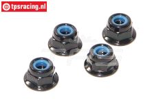 HPIZ684 Stalen Borgmoer met flens M4, 4 St.