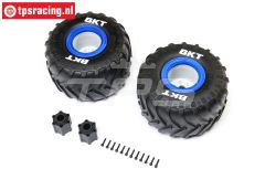 LOS-1819 LOSI LMT Monster Truck band Medium blauw, set