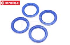 LOS-1821 LOSI LMT 2.0 Monster Truck Beadlock blauw, 4 st.