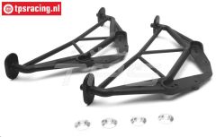 LOS250011 LOSI MTXL Kap steun voor/achter, Set