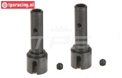 LOS252011 LOSI DBXL-MTXL Wiel as, 2 st.