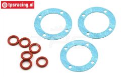 LOS252097 Differentieel pakking LOSI 5T 2.0, set