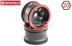 LOS45028 Velgen zwart Ø80-B50 mm, 2 st.