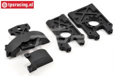 LOSB2545 Diff. houders midden LOSI 5T-BWS, Set