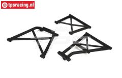 LOSB2576 Rol kooi deel achter LOSI 5T-BWS, Set