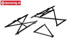 LOSB2578 Rol kooi deel midden boven LOSI 5T-BWS, Set