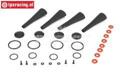 LOSB2856 Schokdemper rubbers LOSI 5T-BWS-TLR, Set