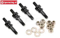 LOSB2859 Schokdemper pen LOSI 5T-BWS-TLR, 4 st.