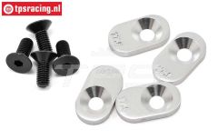 LOSB5806 Motor Plaatjes 17,5T LOSI 5T, 4 st.