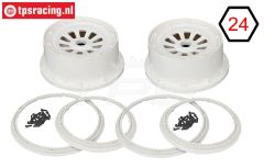 LOSB7033 Velgen wit Ø120-B60 mm, Set