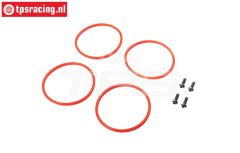 LOS-3693 LOSI 5IVE-T Schokdemper O-ring, set