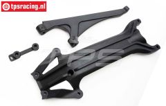 LOS-3680 LOSI 5IVE-TE 3.0 Chassis brace voor, set