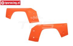 LOS-4011 LOSI 5IVE-TE 3.0 Spatbord achter Oranje, set