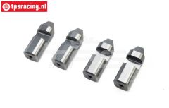 LOS-3634 LOSI 5IVE-T 3.0 Aluminium kap pennen, 4 ST.