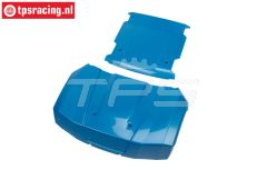 LOS-4007 LOSI 5IVE-TE 3.0 Motorkap-dak panelen Blauw, set