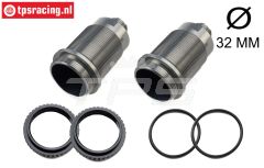 LOS-3644 LOSI 5IVE-T 3.0 Schokdemper huis Ø32-L68,5 mm, set