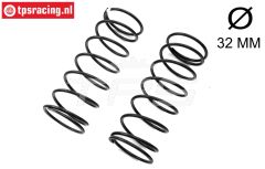 LOS-3745 LOSI 5IVE-T Schokd. veer achter Wit Ø32-Ø3,1 mm, 2 st.