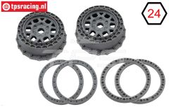 PRO287805 LOSI 5IVE-TE 3.0 velgen grijs, set