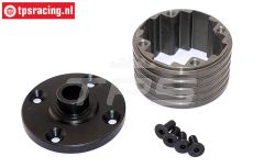 TPSB3201 Alu-Diff. huis LOSI 5T-BWS-TLR, 1 st.