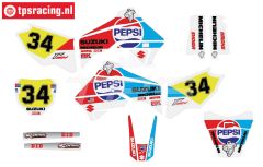 CS0980/16 PROMOTO stickers Suzuki Pepsi, set