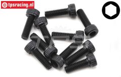 TLR255004 TLR Inbus Normale kop M2,5-L8 mm, 10 st.
